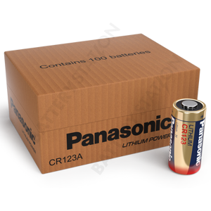 Panasonic CR123A Lithium Battery   100 Pack