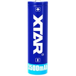 Xtar 18650 3.6V/3.7V LED Flashlight 3500mAh Button-Top Rechargeable Battery