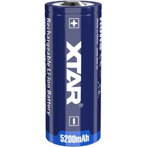 Xtar 26650 3.6V/3.7V LED Flashlight 5200mAh Rechargeable Battery   1 Pack