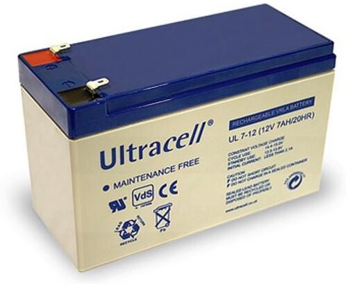 Ultracell Batteria Ricaricabile 12V 7Ah Ultracell UL7-12(Faston 187 -...