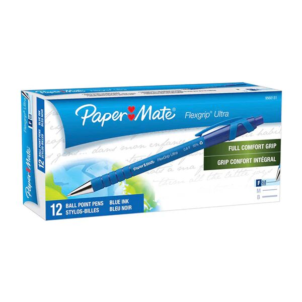 Papermate Flex Grip Rt Ballpen Blue Box Of 12