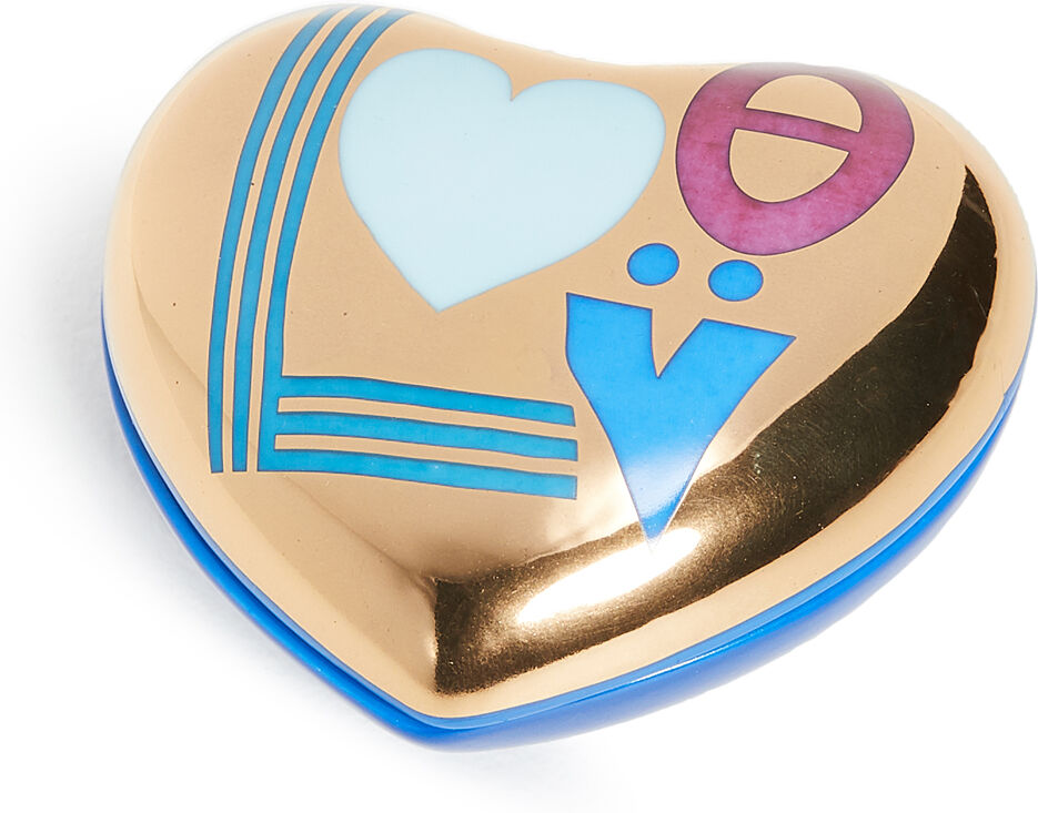 Jonathan Adler Love Heart Box - Blue/Gold Blue/Gold One Size    size: