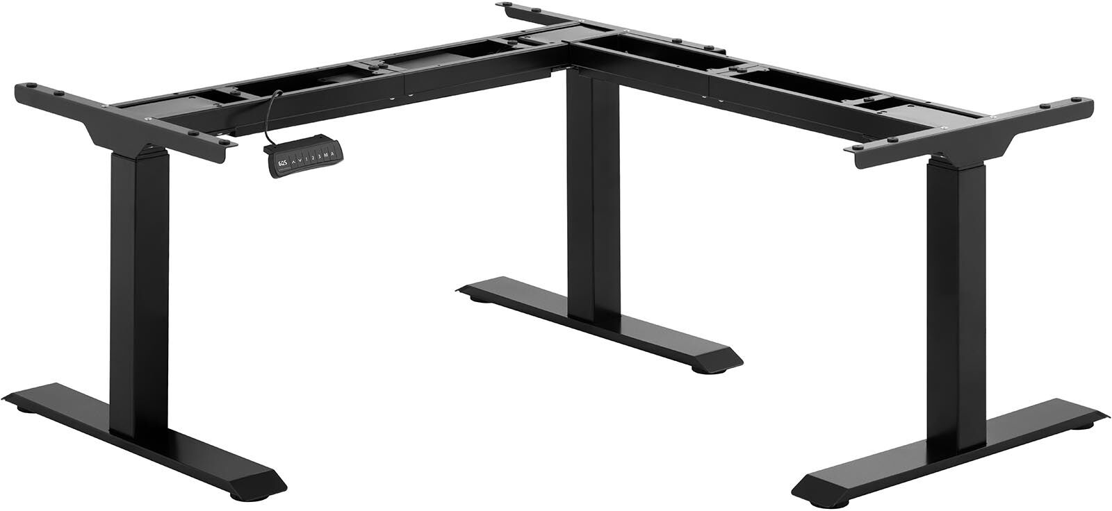 Fromm & Starck Adjustable Corner Desk Frame - Height: 58-123 cm - Width: 90-150 cm (left) / 110-190 cm (right) - Angle: 90 ° - 150 kg