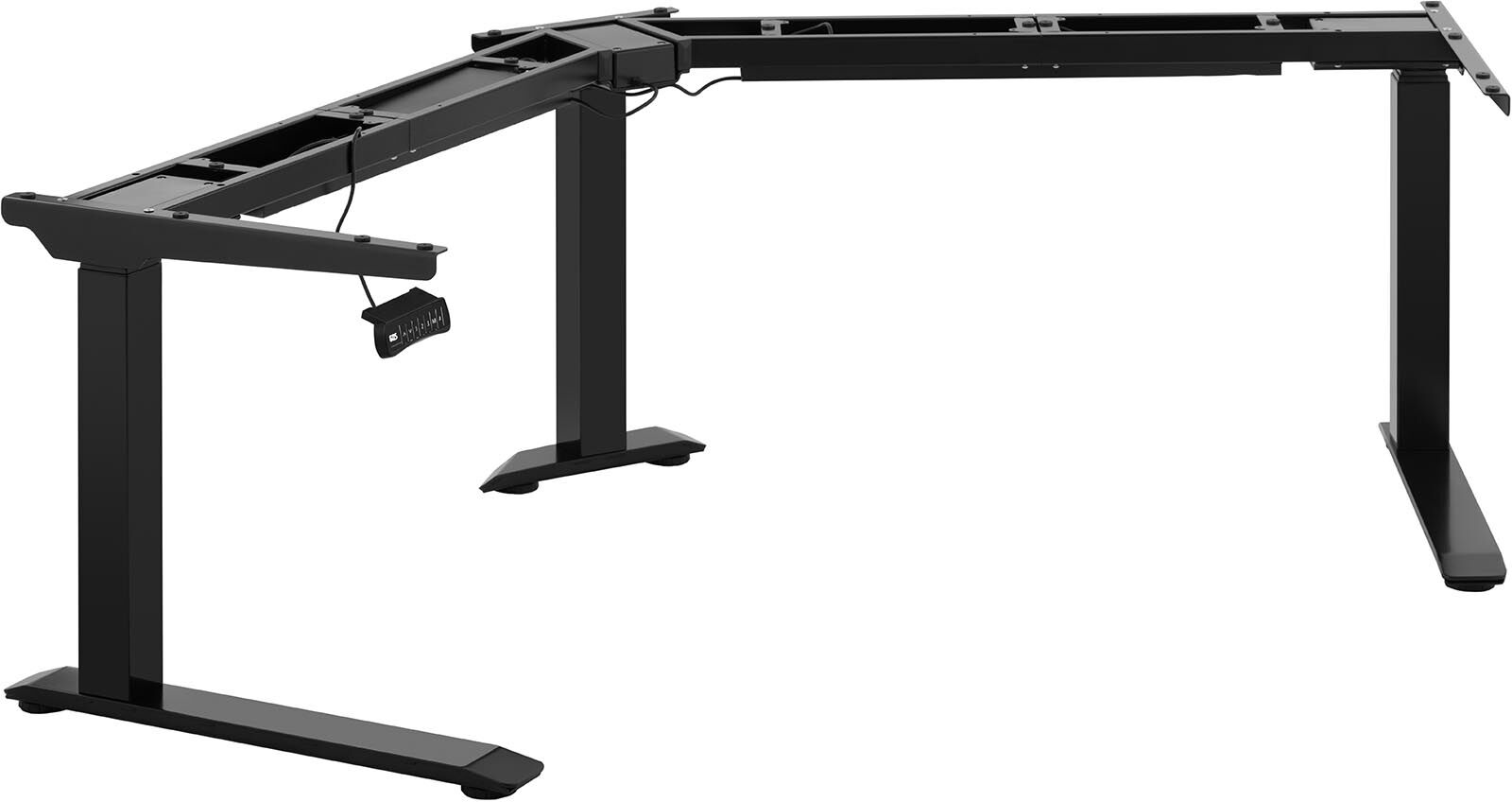 Fromm & Starck Adjustable Corner Desk Frame - Height: 60-125 cm - Width left/right: 116-186 cm - Angle: 120 ° - 150 kg