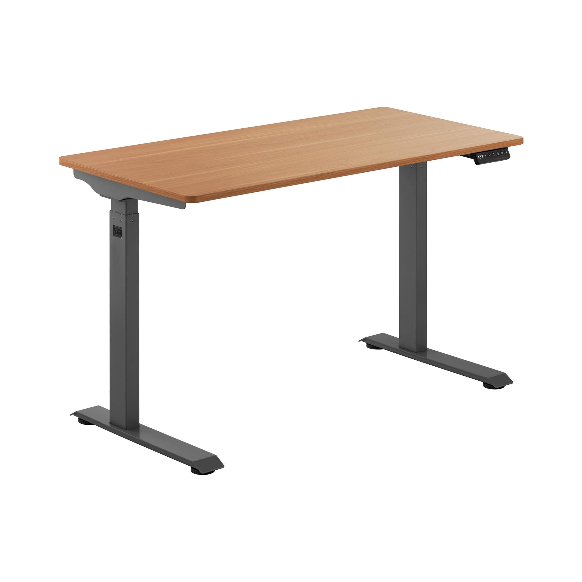 Fromm & Starck Sit-Stand Desk - 90 W - 730 - 1,233 mm - brown/grey