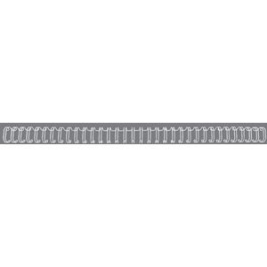 Gbc Metal Spiralryg, A4, 34 Ringe, 9.5mm, Hvid