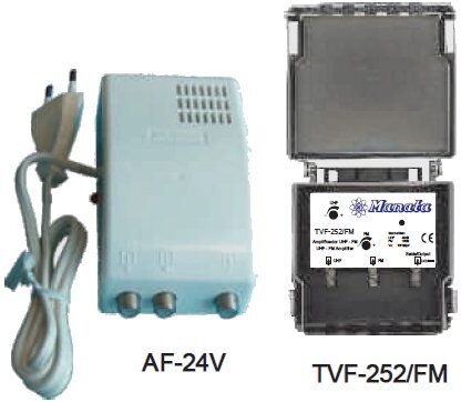 Manata Kit Amplificador Tvf-252/fm + Alimentador Af-24v - Manata