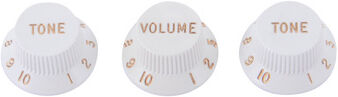 Fender Volume Tone Knobs Set White White