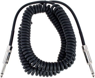 the sssnake WPP1060 Coiled Instr. Cable Black