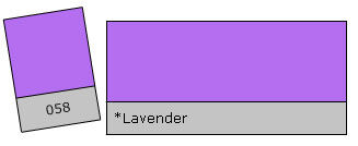 Lee Filter Roll 058 Lavender Lavender