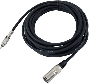 pro snake AES/EBU SPDIF Cable Male 6 Black