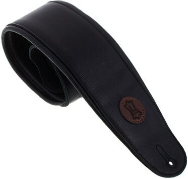 Levys Leather Strap 4,5"" BK Black