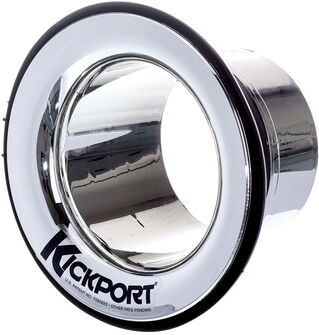 Kick Port Bass Drum Insert Booster Chrom chrome