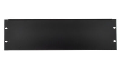 Adam Hall 87223 Rack Panel 3U Alu Black powder