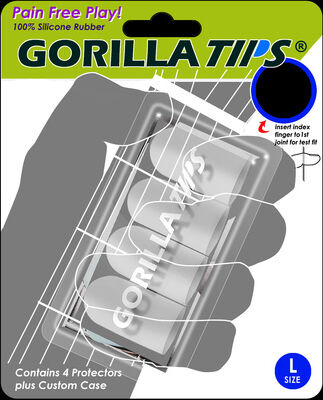 Gorilla Tips Finger Tips L Transparent