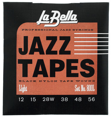 La Bella 800L Jazz Black Nylon L