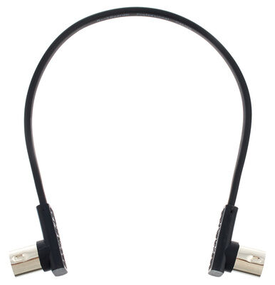 Rockboard Flat MIDI Cable 30cm Black Black