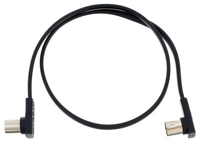 Rockboard Flat MIDI Cable 60cm Black Black