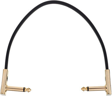 Harley Benton Pro-30 Gold Flat Patch Cable black