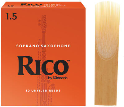 DAddario Woodwinds Rico Soprano Saxophone 1.5