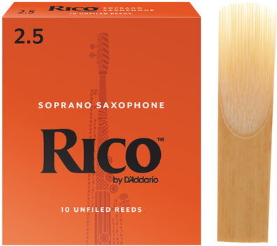 DAddario Woodwinds Rico Soprano Saxophone 2.5