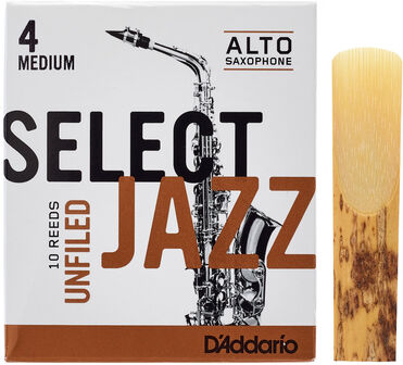 DAddario Woodwinds Select Jazz Unfiled Alto 4M