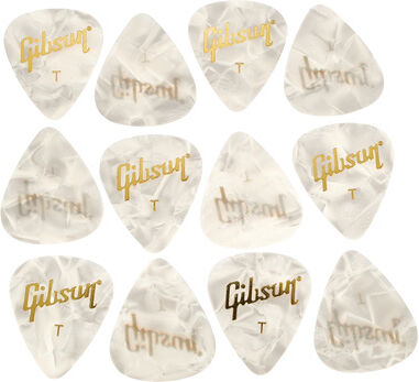 Gibson Perloid Picks Thin 12pc