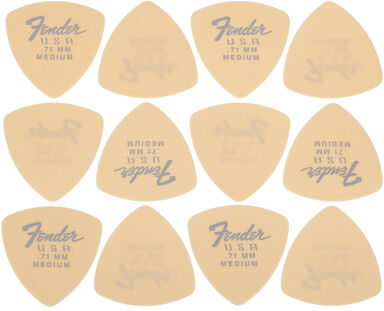 Fender 346 Dura Tone Picks OLY Olympic White