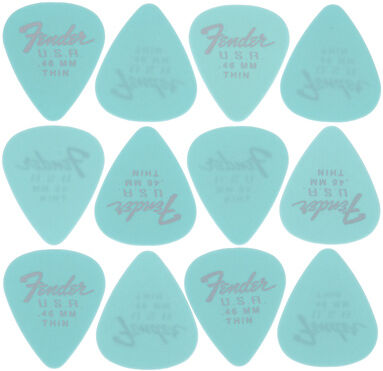 Fender 351 Dura Tone Picks DNB Daphne Blue