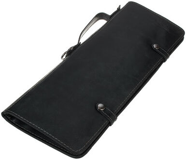 Zultan Leather Stick Bag Black Black