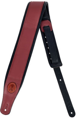 Levys Pad. Garm. Leather Strap 3""BRG Burgundy