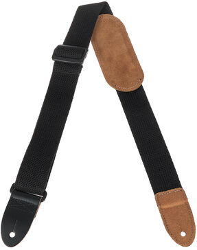 Levys Cotton GTR/UKE Strap 1,5"" BK Black