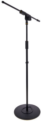 Roadworx Mic Stand Round Base Boom Black