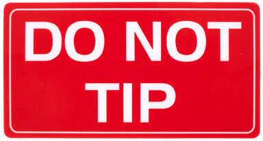 Stageworx Tourlabel Do Not Tip Red