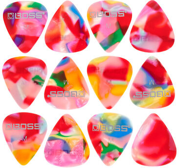 Boss Celluloid Pick Pack M Mosaic Mosaic