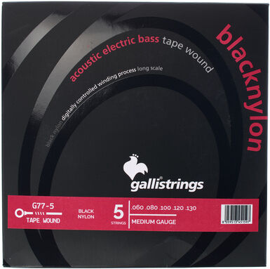 Galli Strings G77-5 Black Nylon Bass Strings