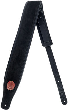 Levys Pad. Suede Strap 3"" BLK Black