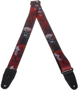 Levys Poly Print Strap 2"" Skull