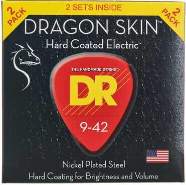 DR Strings Dragon Skin DSE-2/9 2-Pack