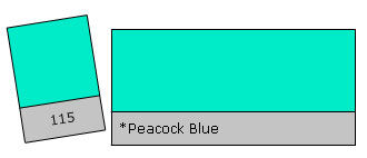 Lee Farbfolie Bogen 115 Peacock Blue