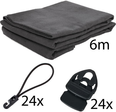 Stairville Molton Set 6x3m schwarz