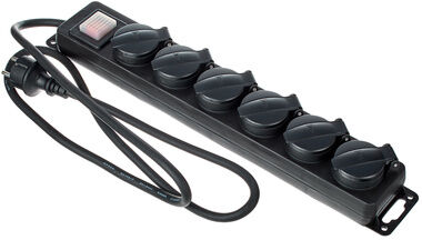 Varytec multiple outlet strip six-way