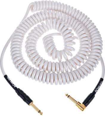 Kirlin Premium Coil Cable 9m White