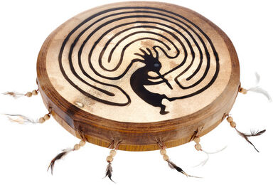 Terre Shaman Drum 40cm Kokopelli