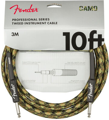 Fender Prof. Cable Woodland Camo 3 m