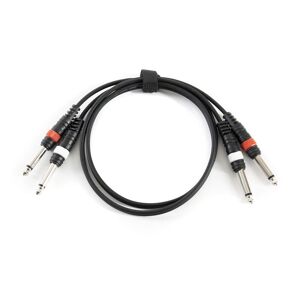 MUSIC STORE Twinkabel Standard 1 m - Instrumentenkabel