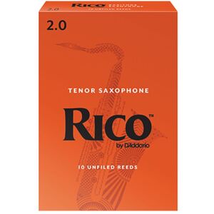 D'Addario Woodwinds RICO Baritonsax 2 Schachtel mit 10 Blättern - Blatt für Bariton Saxophon