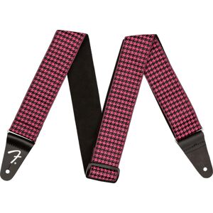 Fender Houndstooth Jacquard Strap Pink - Gitarrengurt