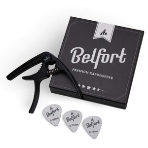 Belfort® Original Quickpitch Kapodaster Für Gitarre + 3 Plektren + Gratis Ebook - Sehr Gut