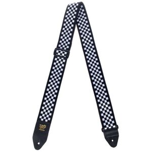 Ernie Ball E-Guitar Strap Black/White Schwarz